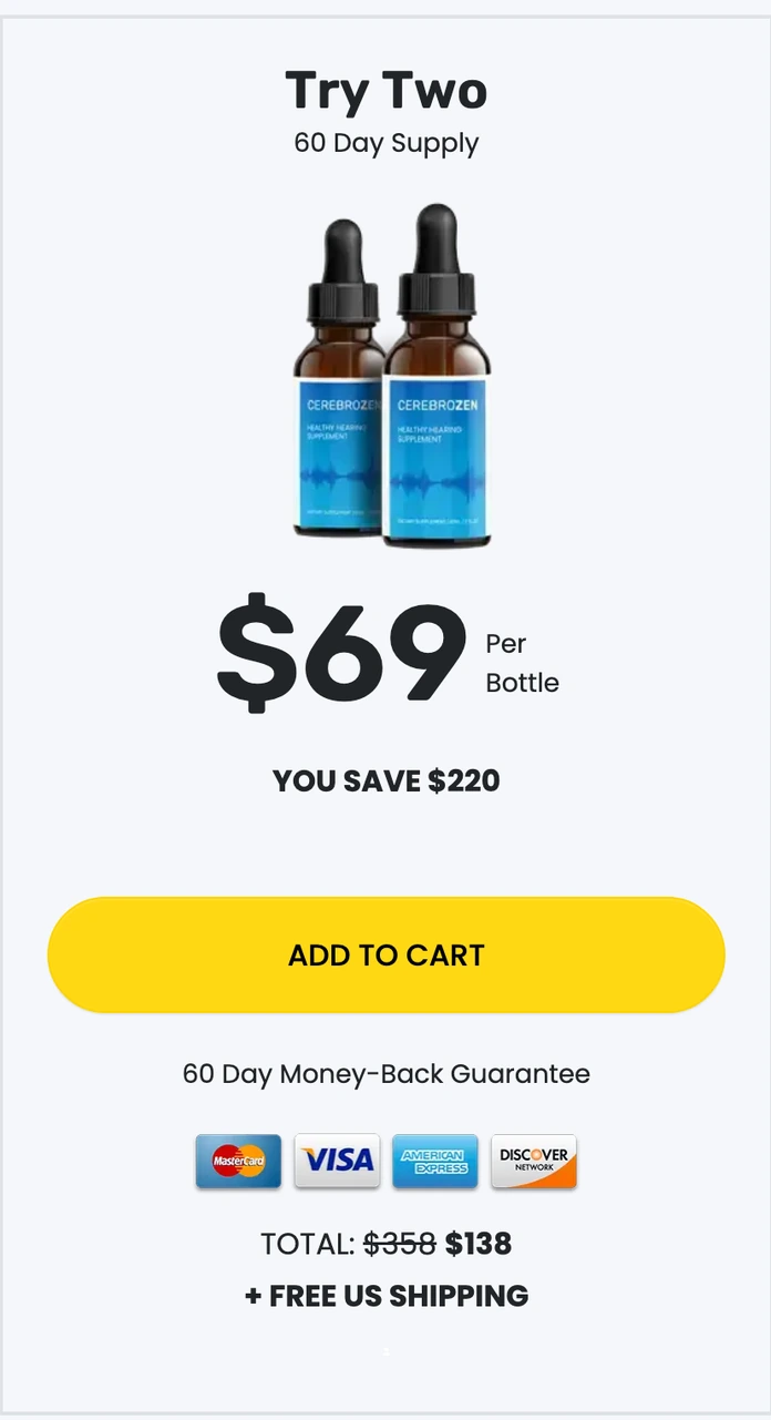 Cerebrozen 2 bottles